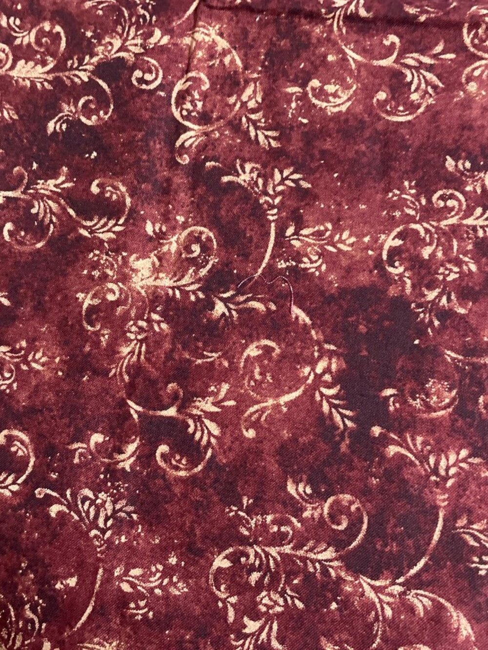 One Half Yard Florentine Roses by Rebecca Carter for SSI Floral Cotton Fabric